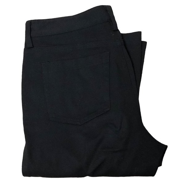 NYDJ BLACK STRETCH slim leg KNIT  PANTS SIZE 2 - Picture 7 of 7